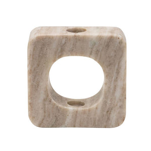 Marble Cutout Candle Holder