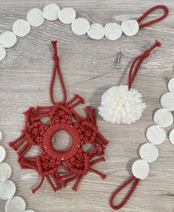 Red Snowflake Ornament
